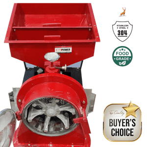 moinho de trigo 10 hp - moega e alimentador - reindeer machinery