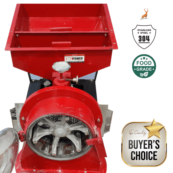 moinho de trigo 10 hp - moega e alimentador - reindeer machinery 