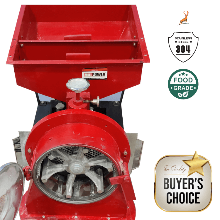 moinho de trigo 10 hp - moega e alimentador - reindeer machinery 