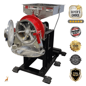 moinho de trigo de 100 kg por hora - vista lateral - reindeer machinery