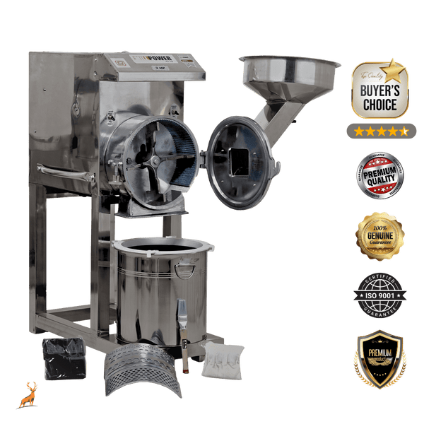 atta chakki de 2 cv – vista frontal – Reindeer Machinery