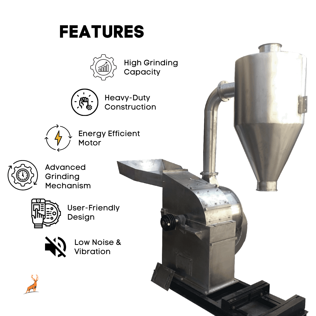 moedor de masala de 20 cv - recursos - reindeer machinery
