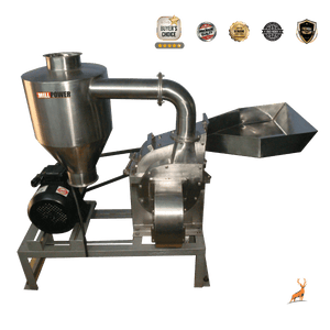 máquina de moer pimenta - vista principal da máquina - reindeer machinery