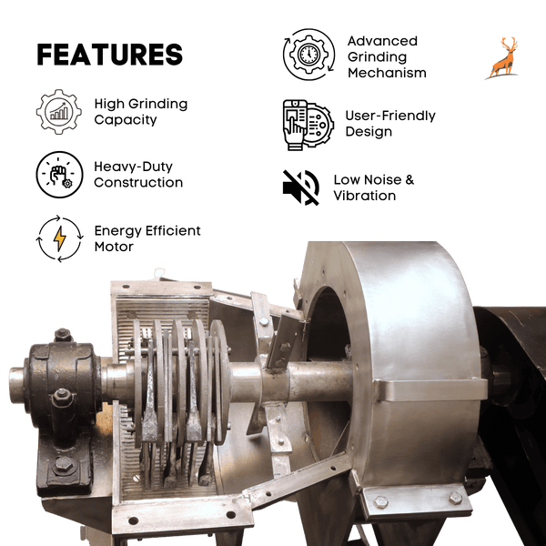 máquina de moer açafrão-da-terra - características - reindeer machinery