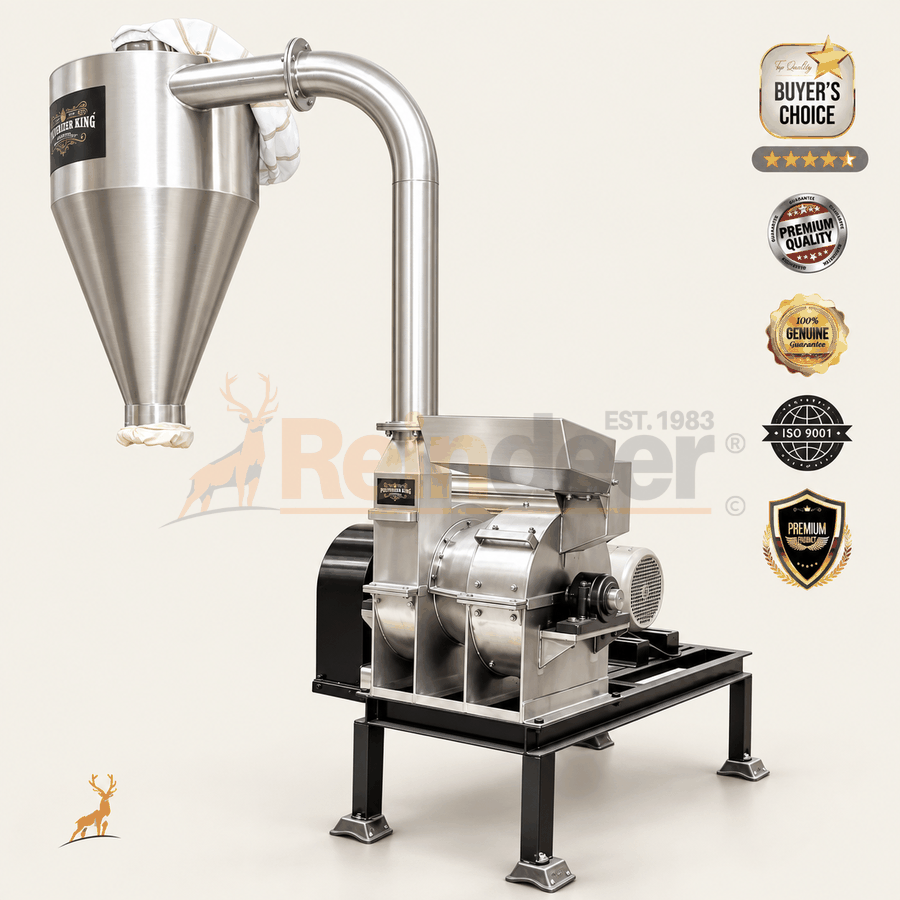máquina de moer açafrão-da-terra - grau alimentício ss304 - reindeer machinery