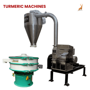 máquina para moer açafrão-da-terra - máquina em ss304 com peneira vibratória - reindeer machinery