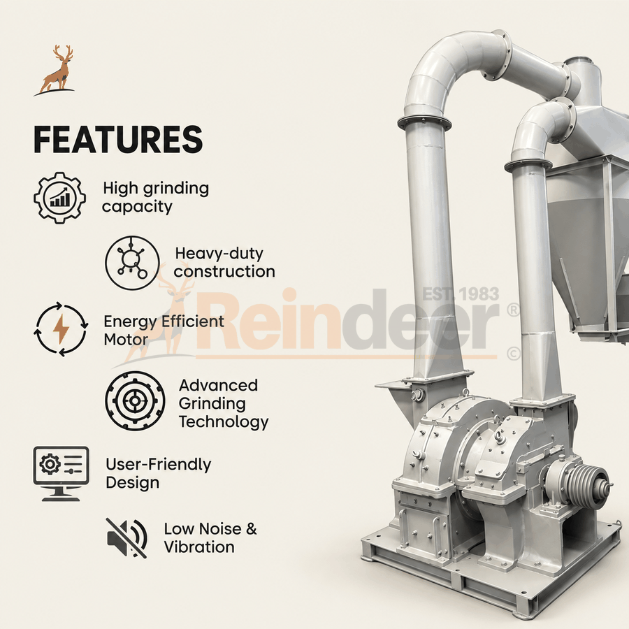 máquina de moer cúrcuma - características - reindeer machinery