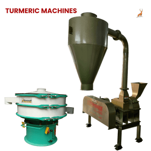 máquina de pó de cúrcuma - máquina com peneira vibratória - reindeer machinery